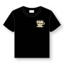 名探偵コナン 喫茶ポアロシリーズ Tシャツ ワンポイントエプロンロゴ ブラック Mサイズ