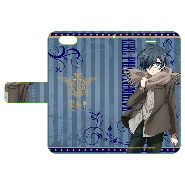 グッズ 黒執事book Of Circus 手帳型スマホケース シエル ファントムハイヴ Iphone6専用 A3 キャラアニ Com