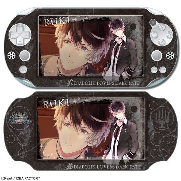 ゲーム Diabolik Lovers Dark Fate デザスキン Ps Vita Pch 00 スキンシール 無神ルキ 15年10月出荷予定分 ライセンスエージェント キャラアニ Com