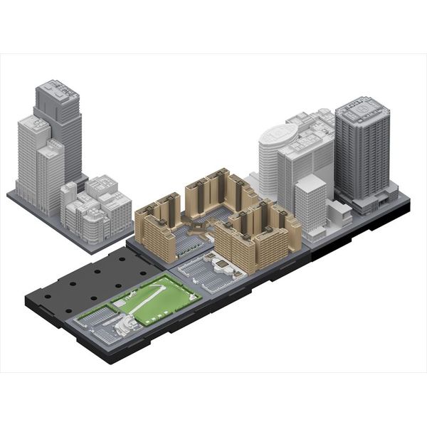 フィギュア ジオクレイパー ベーシックユニット 中層ビルセット Type B 18年2月出荷予定分 日本卓上開発 キャラアニ Com