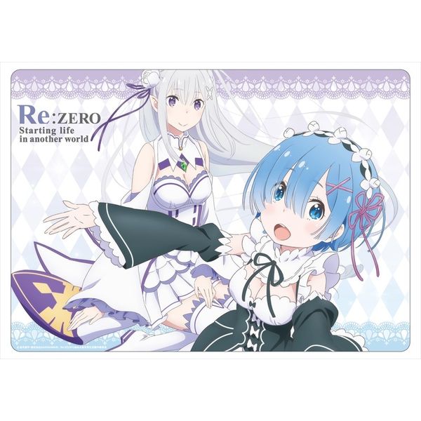 グッズ Re ゼロから始める異世界生活 A3クリアデスクマット1 エミリア レム ゼクストワークス キャラアニ Com