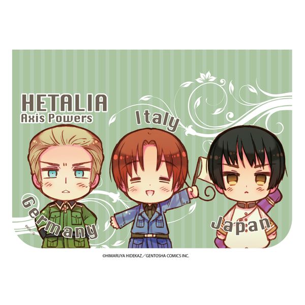 アパレル ヘタリア Axis Powers キャラフラップ 01 イタリア ドイツ 日本 18年9月出荷予定分 A3 キャラアニ Com