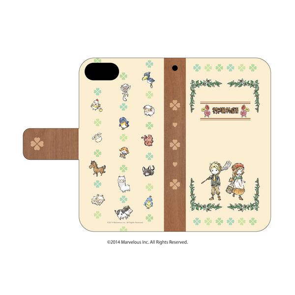 グッズ 牧場物語 つながる新天地 手帳型スマホケース Iphone6 6s 7 8兼用 01 主人公 動物 グラフアート 19年3月出荷予定分 A3 キャラアニ Com