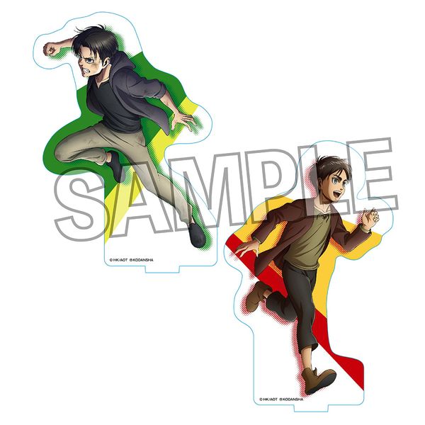 グッズ 進撃の巨人 アクリルスタンド 描き下ろし19 エレン リヴァイ Proof キャラアニ Com