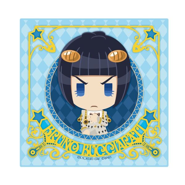 グッズ ジョジョのピタパタポップ マイクロファイバーコースター ブローノ ブチャラティ キャビネット キャラアニ Com
