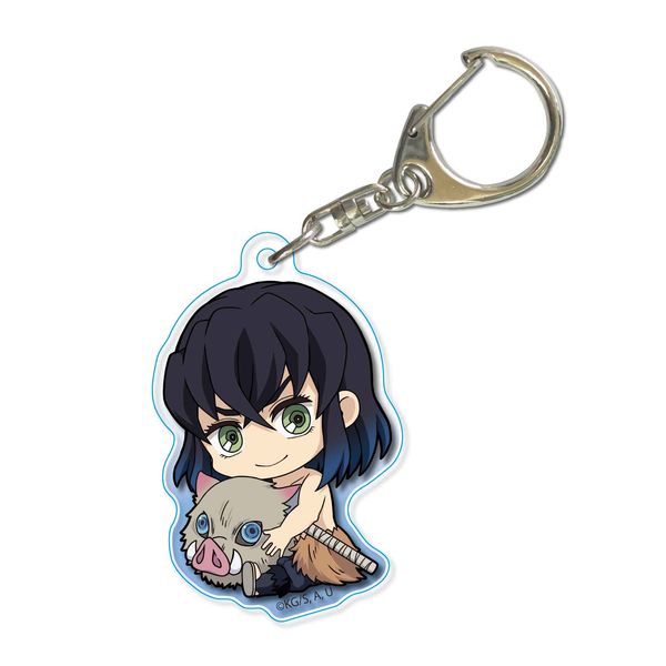 グッズ 鬼滅の刃 ぎゅぎゅっとアクリルキーホルダー 嘴平伊之助 素顔 ベルハウス キャラアニ Com