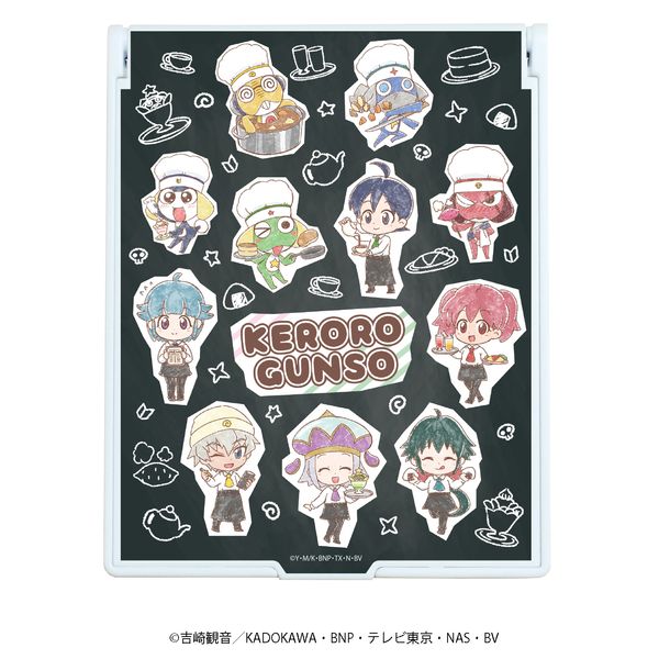 グッズ ケロロ軍曹 デカキャラミラー 01 黒板デザイン カフェver グラフアートmini 19年11月出荷予定分 A3 キャラアニ Com