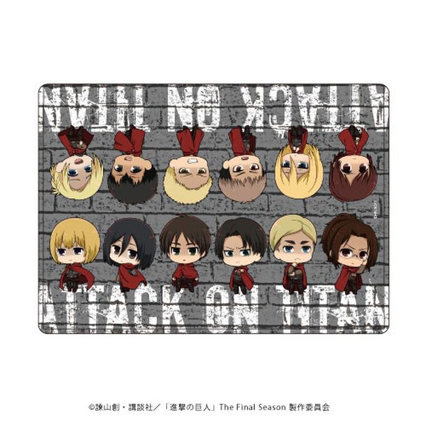 グッズ 進撃の巨人 キャラクリアケース 01 ダークver 集合デザイン ミニキャラ 年10月出荷予定分 A3 キャラアニ Com