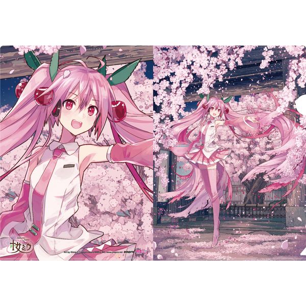「弘前さくらまつり2022」×「桜ミク」 クリアファイル Art by iXima