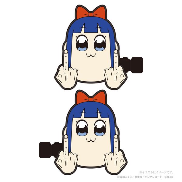 アパレル ポプテピピック 前髪クリップ ピピ美 グレイ パーカー サービス キャラアニ Com