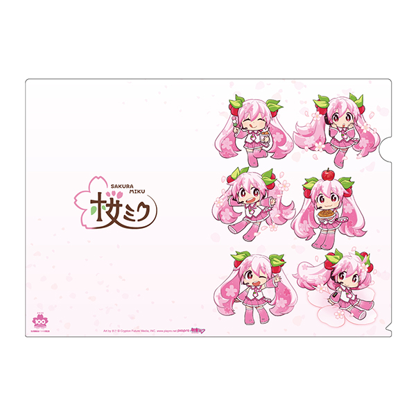 「弘前さくらまつり2020」×「桜ミク」 クリアファイル Art by まご