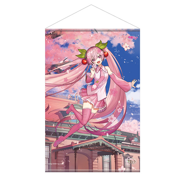「弘前さくらまつり2022」×「桜ミク」 タペストリー Art by さかなへん
