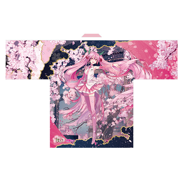 「弘前さくらまつり2022」×「桜ミク」 夜桜満開法被 Art by iXima